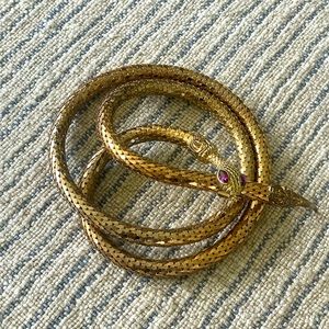 VINTAGE DL AULD gold mesh SNAKE belt 70s-80s